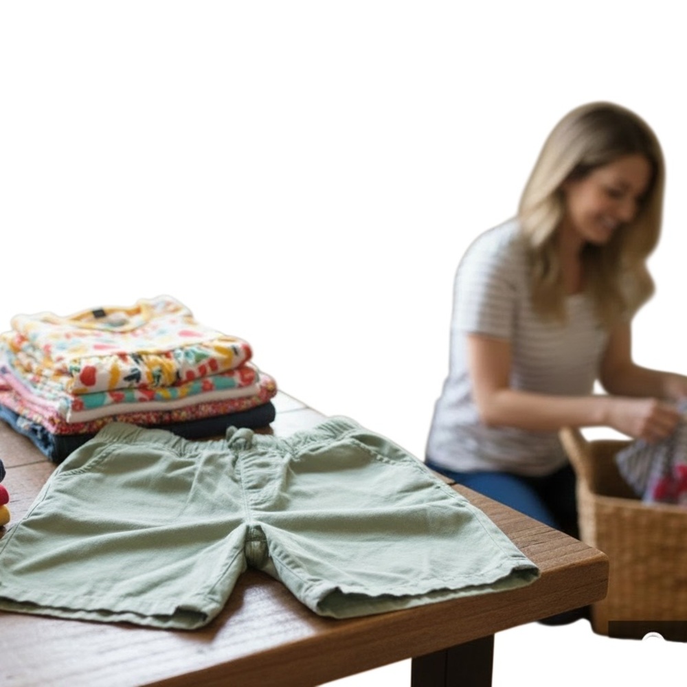 Kids Green Shorts - Picture 4 of 10